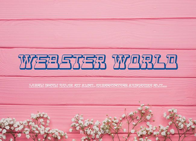 Webster World example